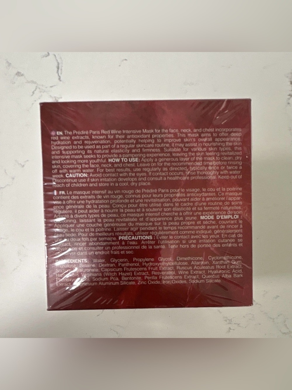 Predire Red Wine Intensive Mask Face, Neck and Chest, 50ml ~ Retail $950 - Picture 3 of 3